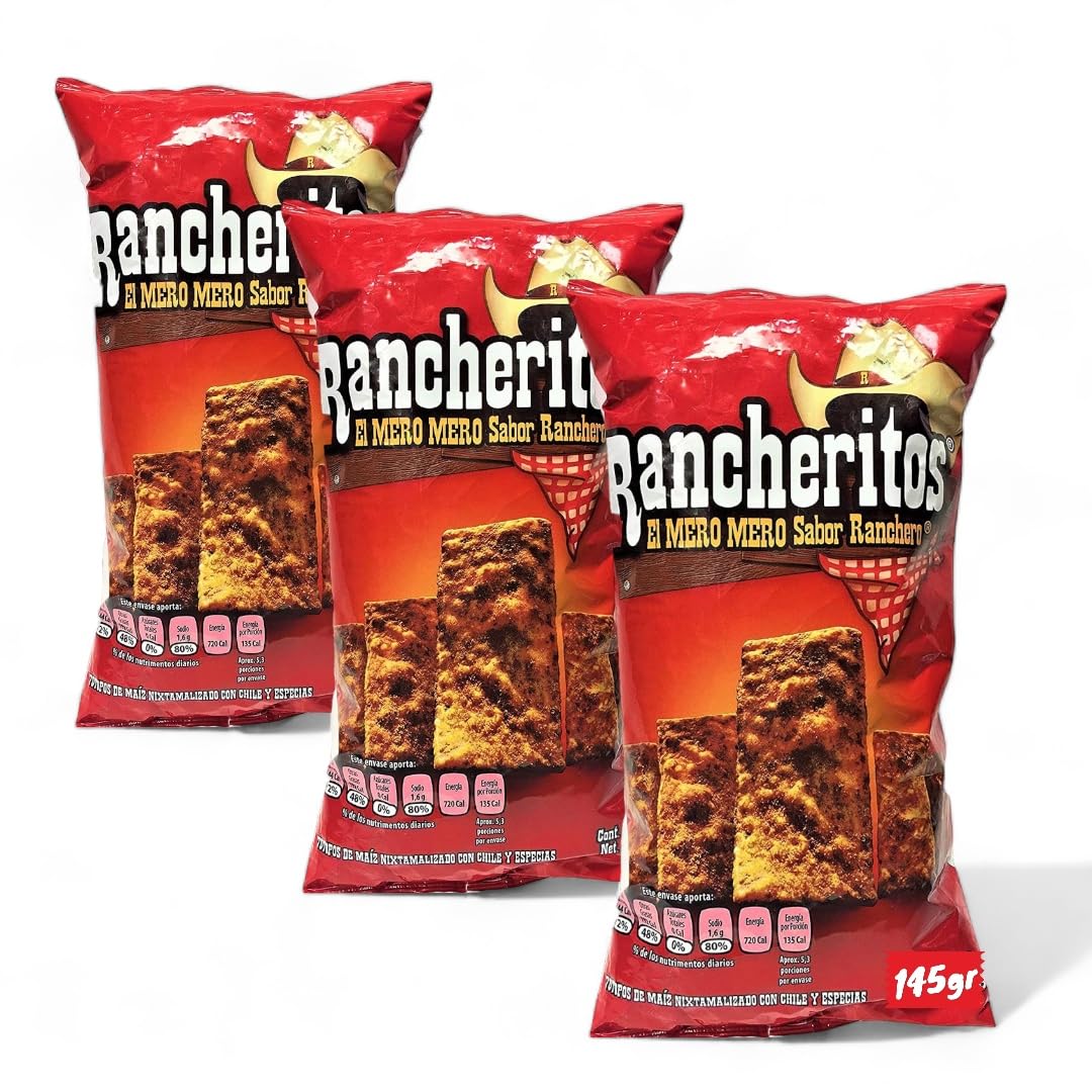 Generic Mexican Chips Rancheritos 145gr (3 pack) Sabritas Original flavors from Mexico - by Marlo Goods LLC