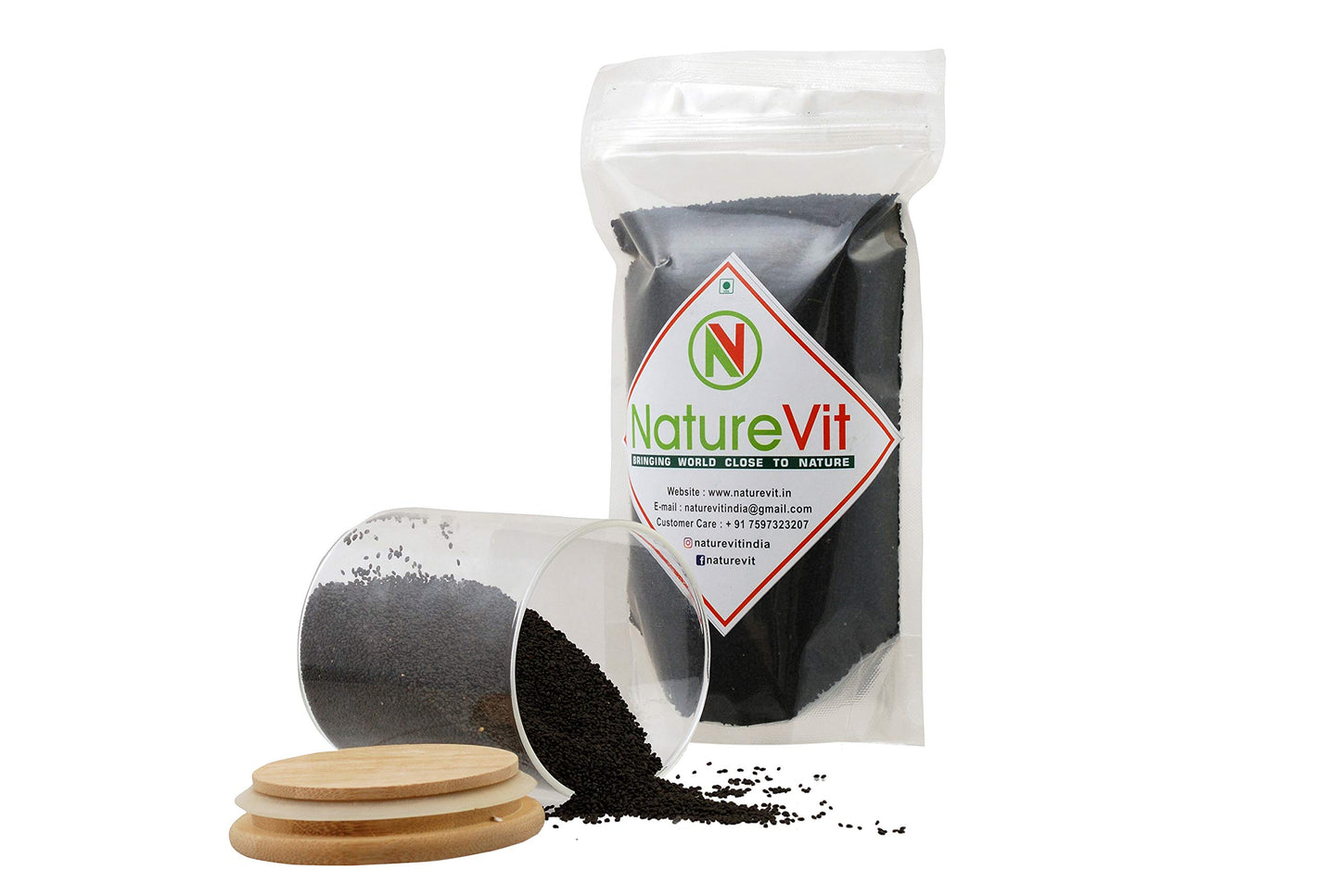 Naturevit Kalonji Seeds, 1.8 Kg | Nigella Seeds | Seeds For Hair Growth | 100% Natural Indian Superfood, Add Flavour To Curries,