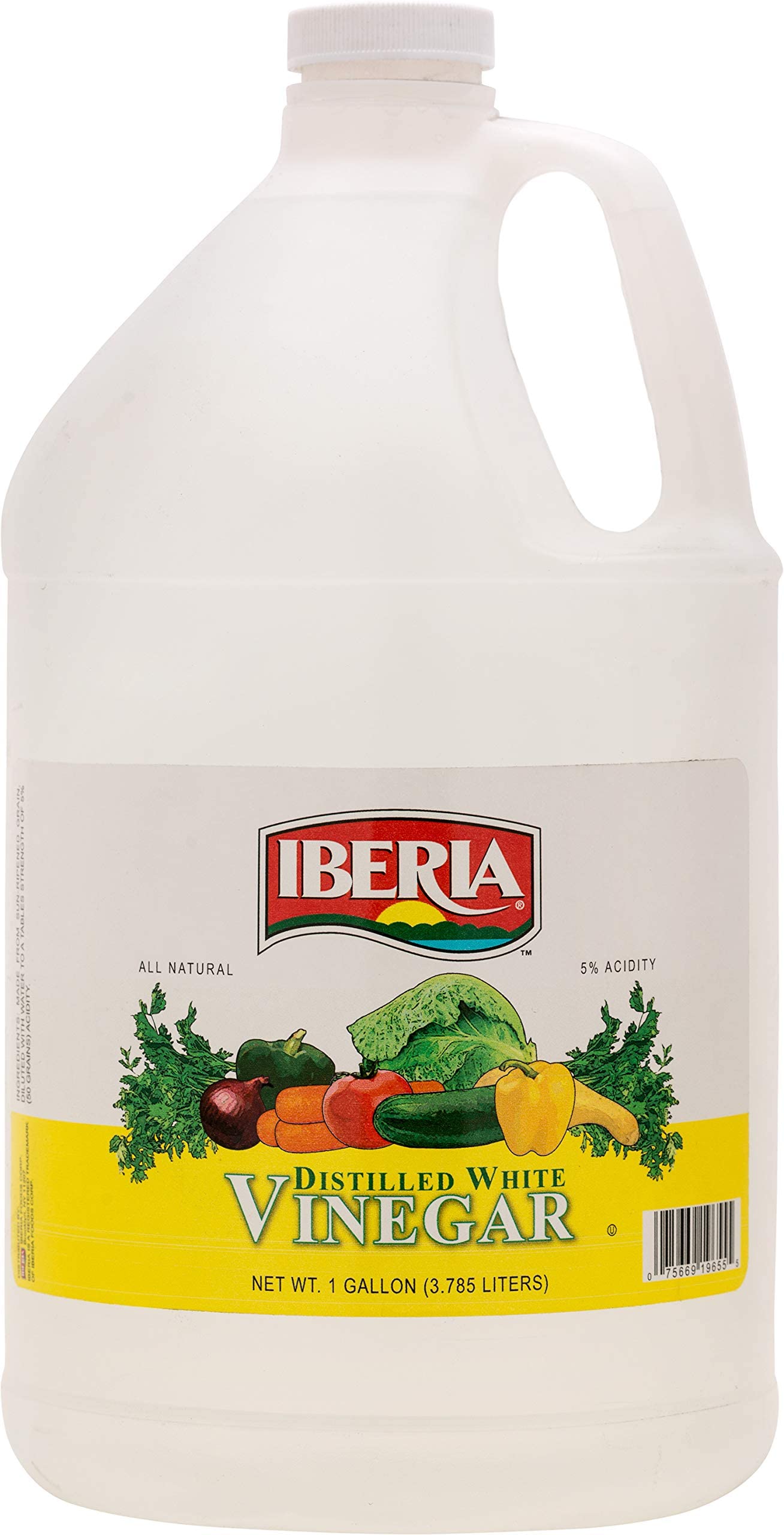 Iberia All Natural Distilled White Vinegar 1 Gallon - 5% Acidity