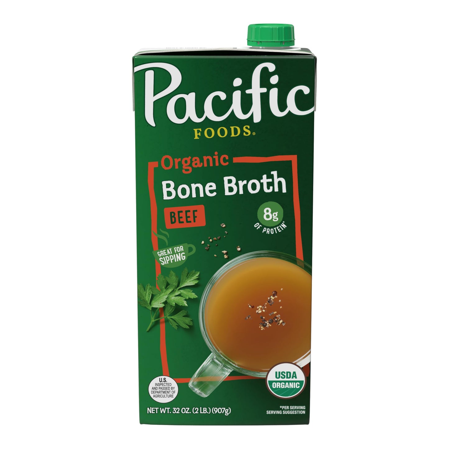 Pacific Foods Organic Beef Bone Broth, 32oz