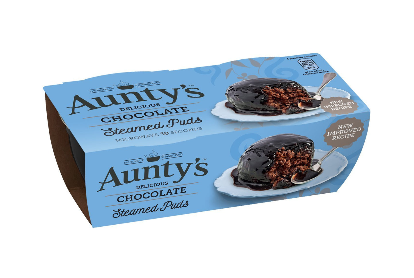 Auntys Chocolate Steamed Puddings (2x95g) (3 Pack)