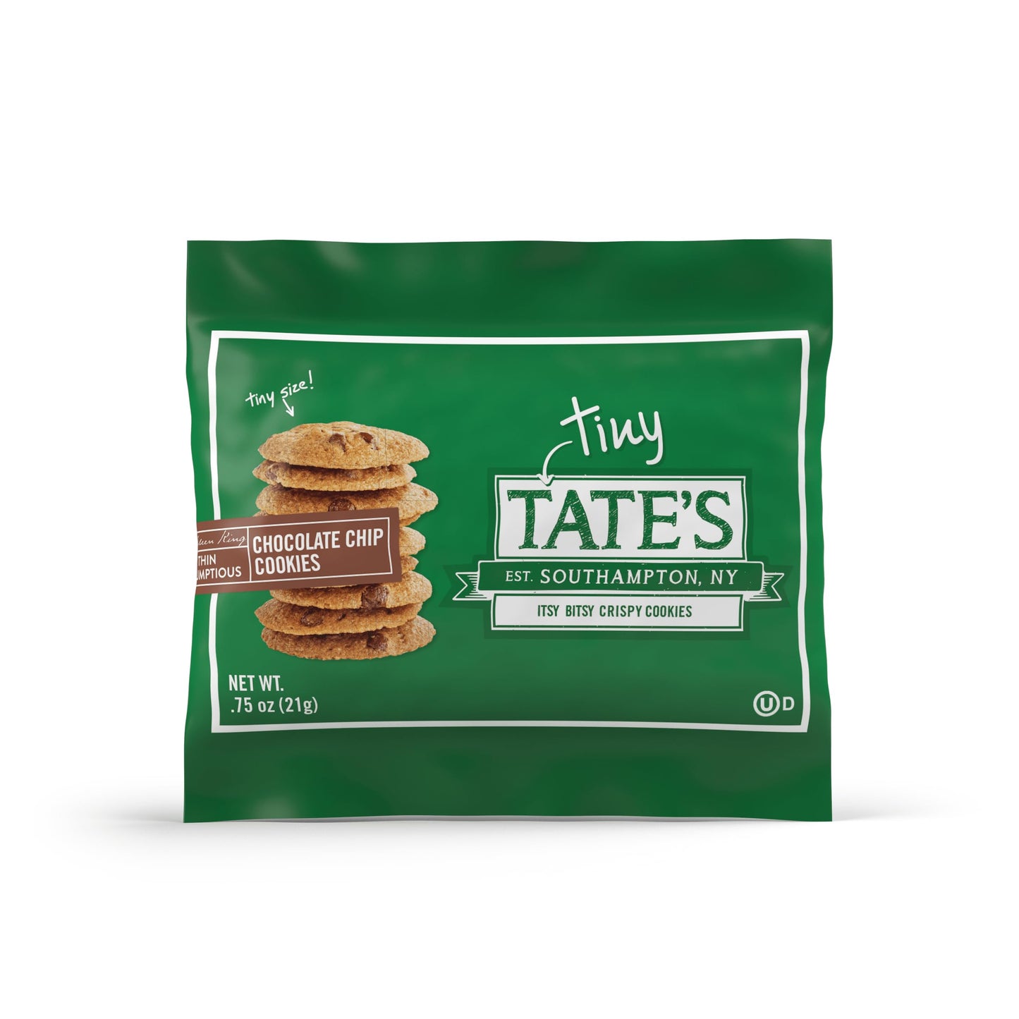 Tates Bake Shop Tiny Chocolate Chip Cookies, 10 Snack Packs