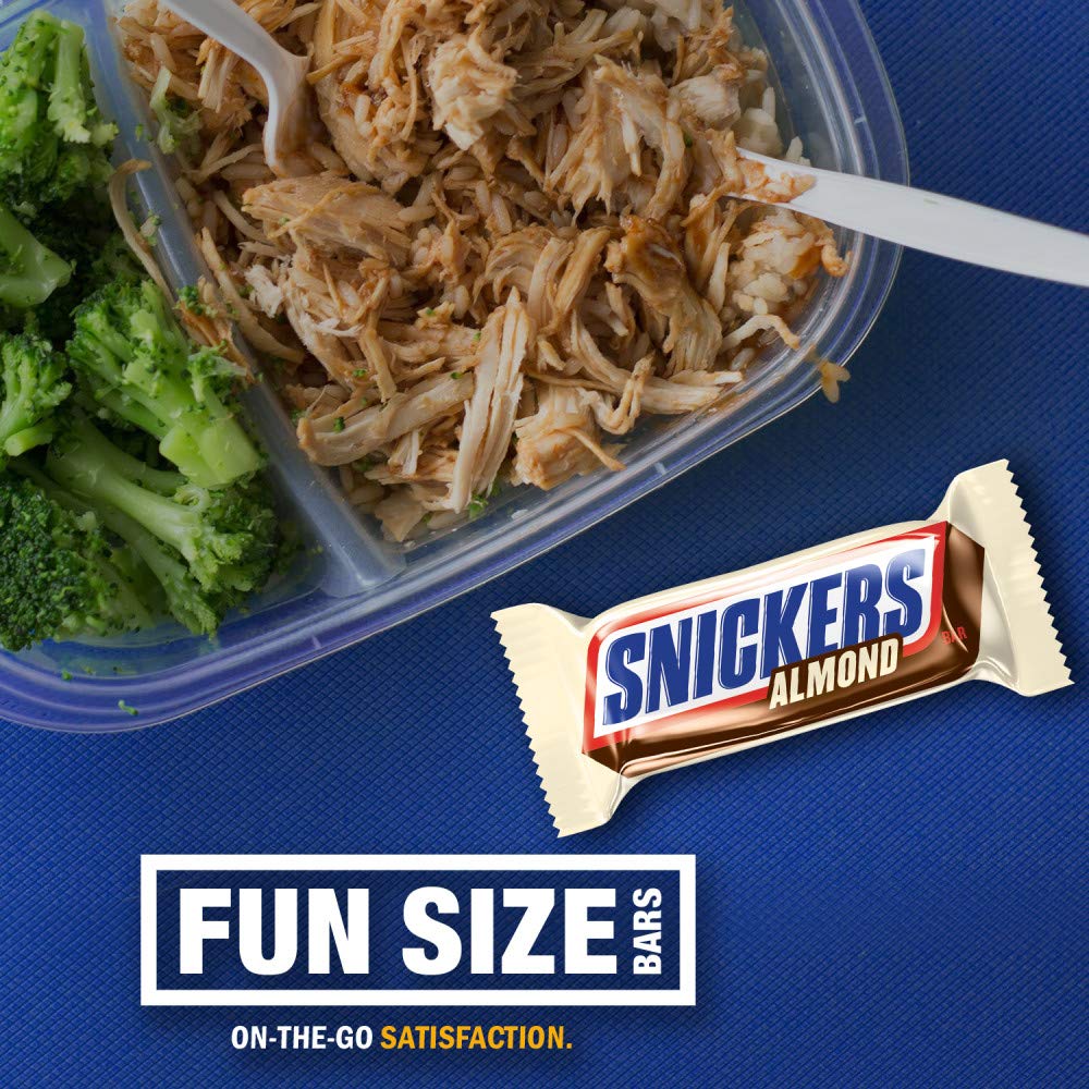 Snickers Almond Fun Size Milk Chocolate Candy Bars, 10.23Oz Bag