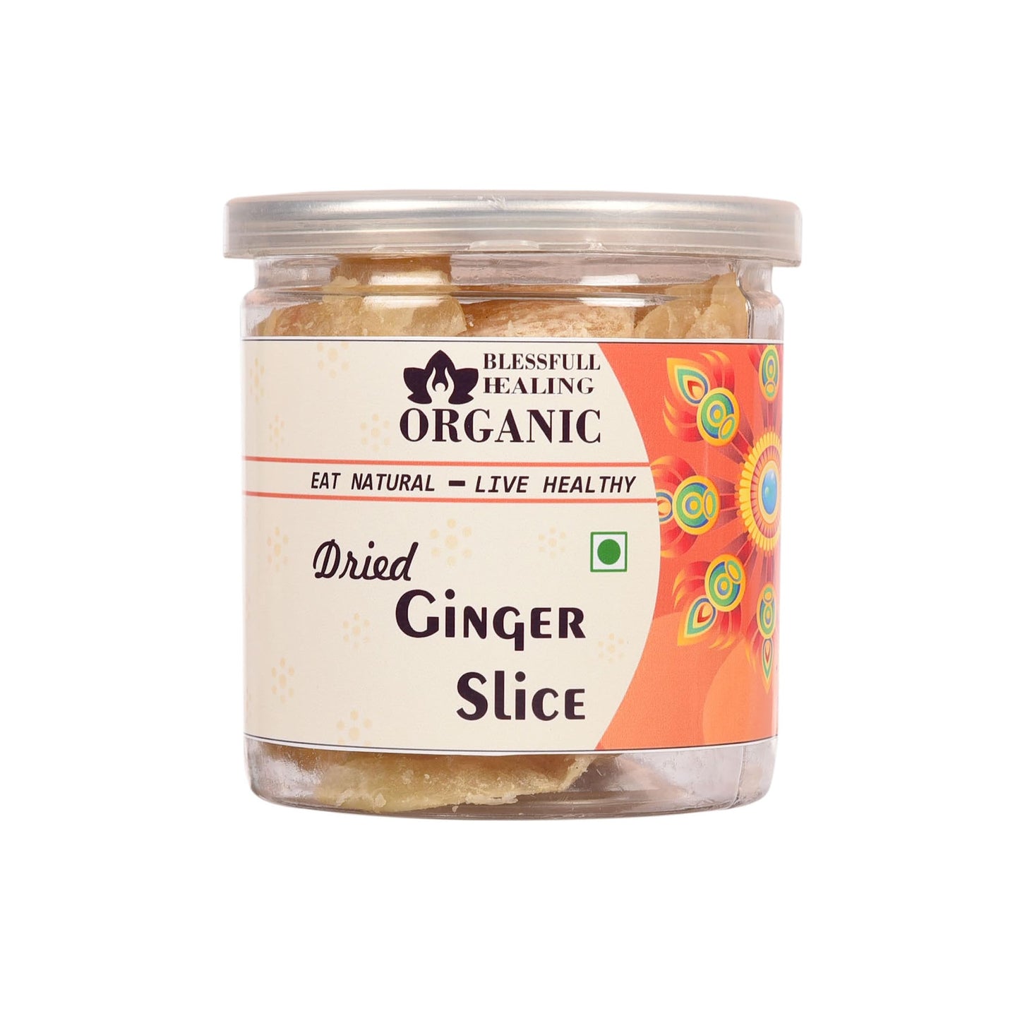 Blessfull Healing Organic Dried Ginger Slice 250 Gram Airtight Container