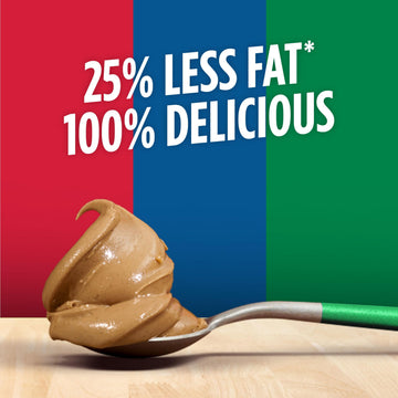 Jif Reduced Fat Creamy Peanut Butter Spread, 16 Ounces (Pack Of 12), 60% Peanuts