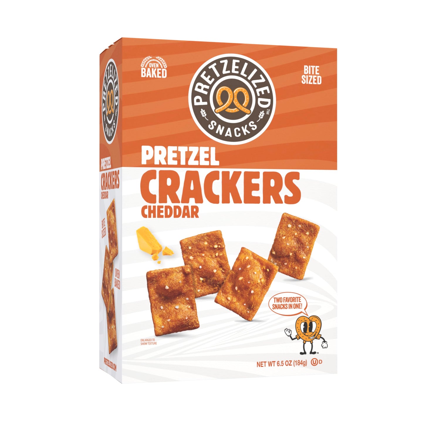 Pretzelized, Cheddar Pretzel Crackers, 6.5 Ounce