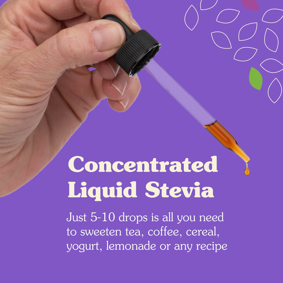 NuNaturals Liquid Stevia Sugar-Free Sweetener, Zero Calorie, Unflavored, 2 Fl Oz