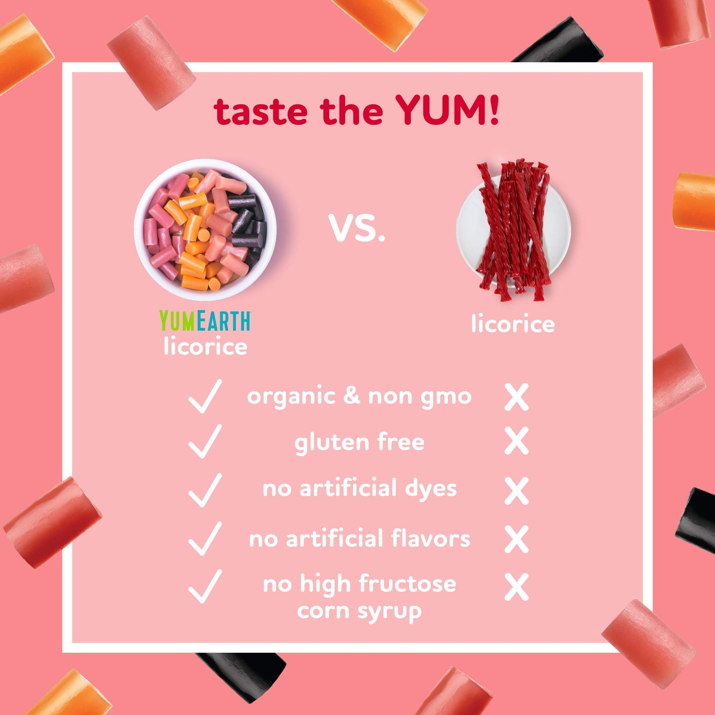 YumEarth Organic Black Licorice, 12- 5oz Packs, Allergy Friendly, Gluten Free, Non-GMO, Vegan, No Artificial Flavors or Dyes