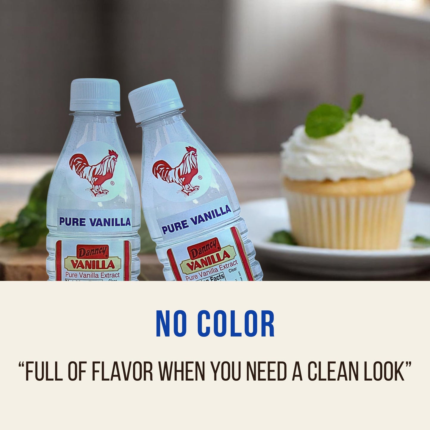 Danncy Vanilla Clear 12 fl oz (355 mL) 2 Pack - Authentic Mexican Vanilla Flavor