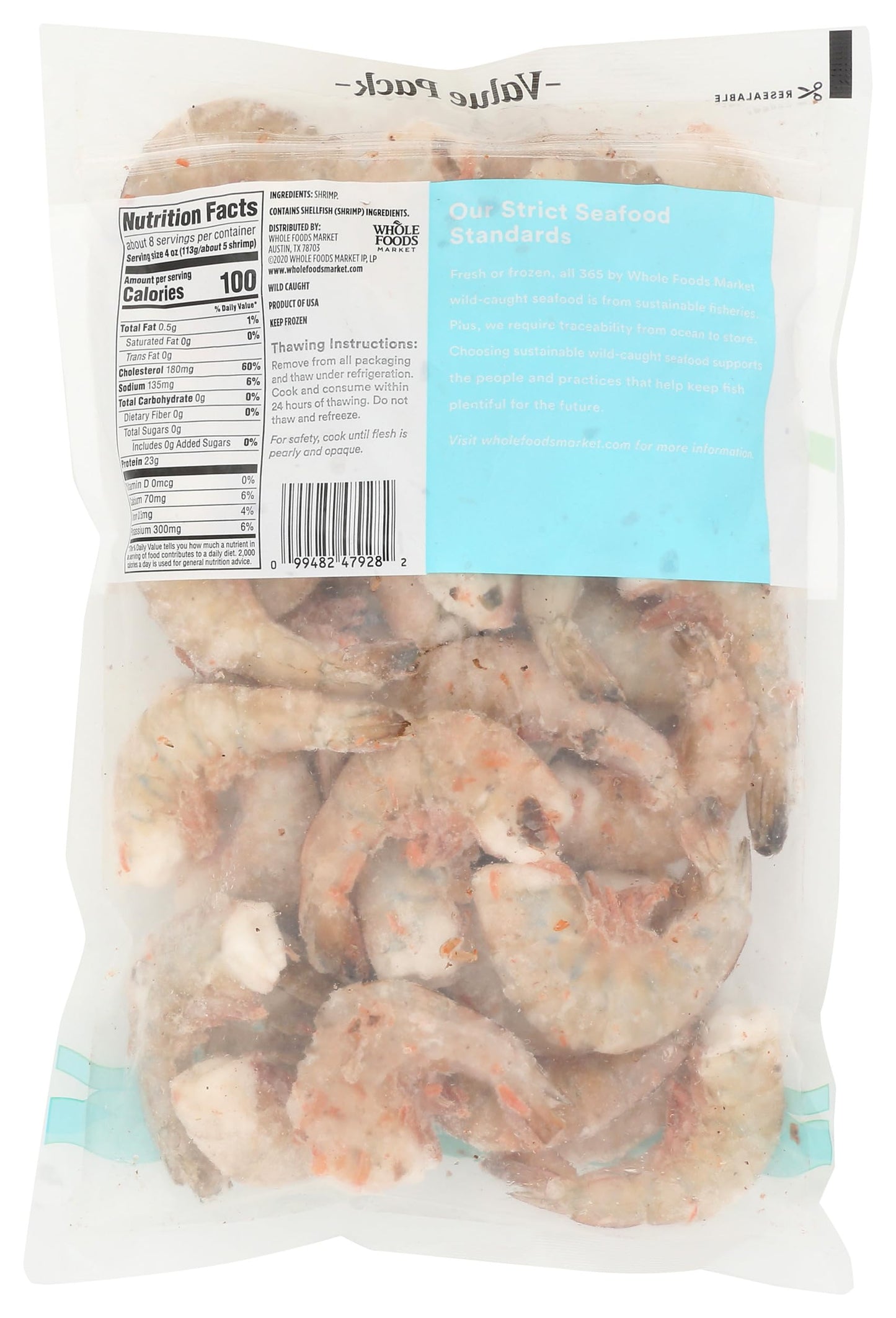 365 Everyday Value, Gulf Wild White Shrimp, 32 oz