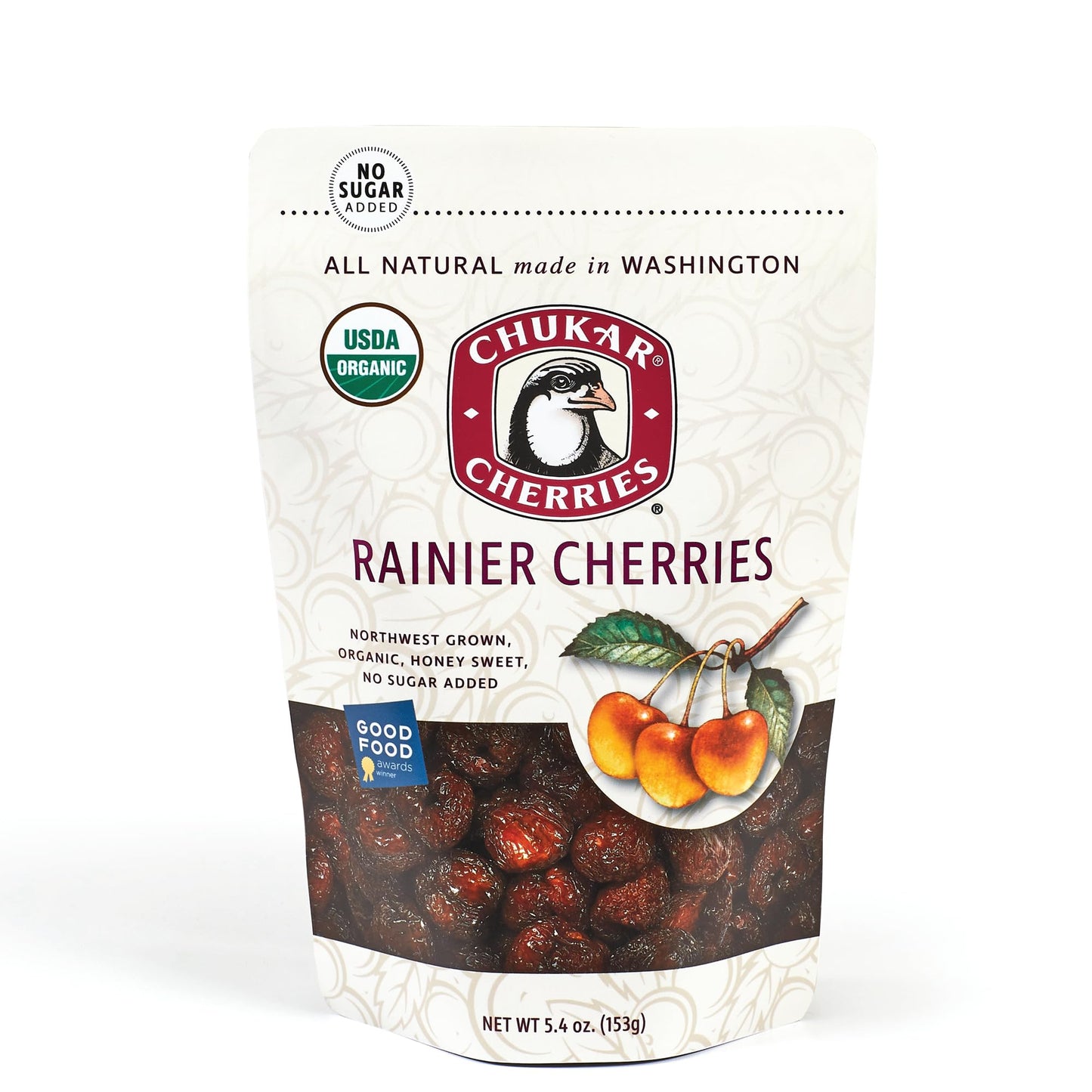 Chukar Cherries Organic Dried Rainier Cherries (Pack of 1)
