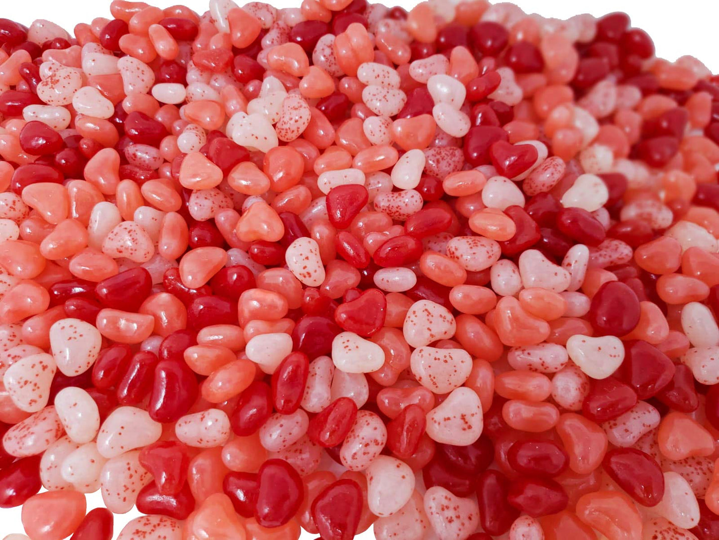 JollyRanchorJelly Hearts Easter Jelly Beans - 5 lbs - Red, Pink and White Color Heart Shape - Fruit Flavors Jelly Beans Candy, B