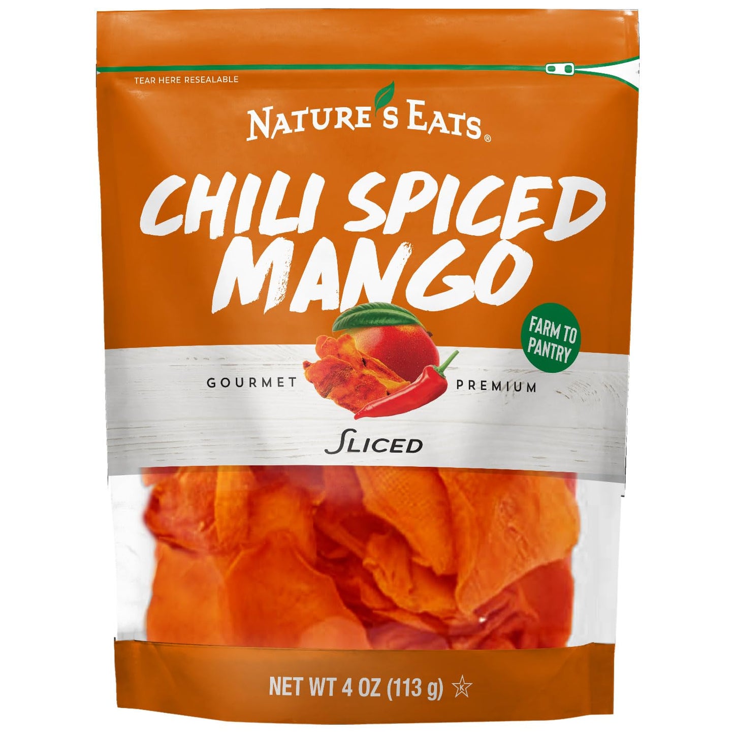 Natures Eats Dried Chili Spiced Mango 4oz