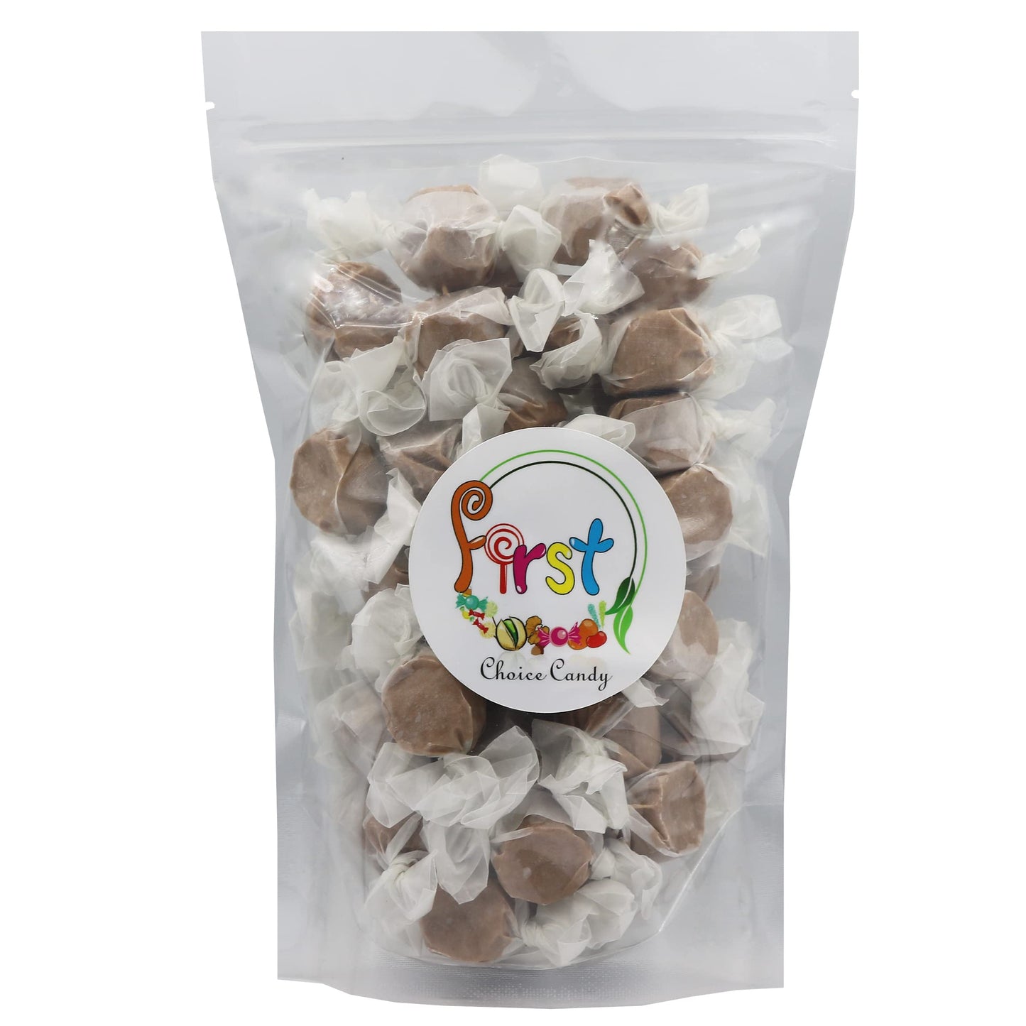 Firstchoicecandy All Flavor Saltwater Taffy (Chocolate, 1 Pound)