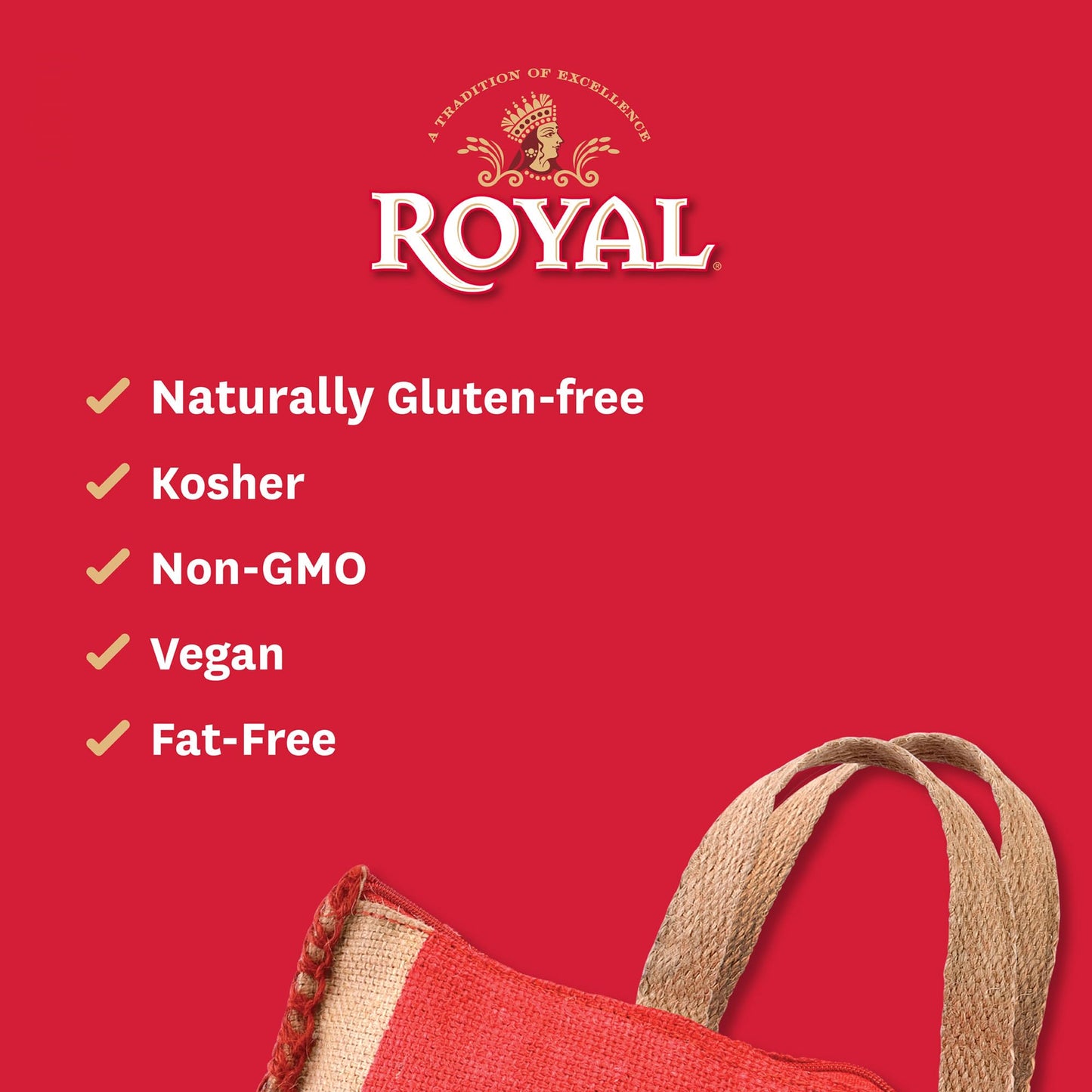 Royal Authentic Basmati Brown Rice - Gluten Free, Vegan - 10 Pound Whole Grain