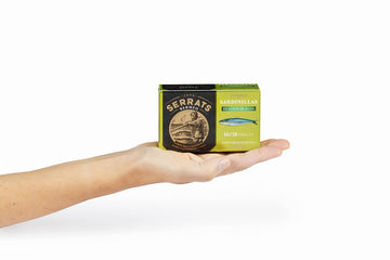 Serrats Baby Sardines in Olive Oil, 16/20 units, 1 tin, 4.1 oz