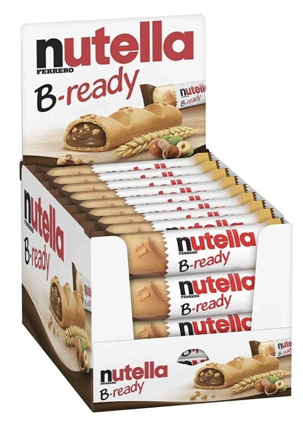 Nutella B-Ready Crispy Wafers, 0.7 Ounce (Pack of 36)
