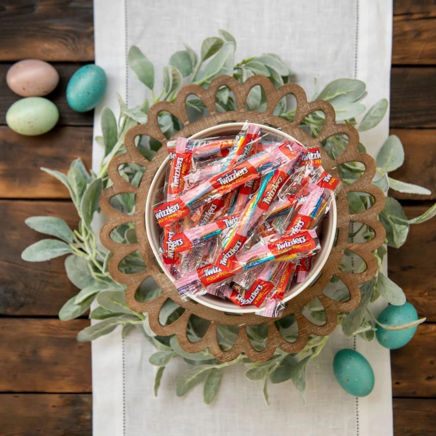 Pull-Apart Twizzlersstrawberry Blast Licorice Candy - 120-Piece Easter Pastel Bulk Pack, Great For Basket Stuffing & Egg Hunts,