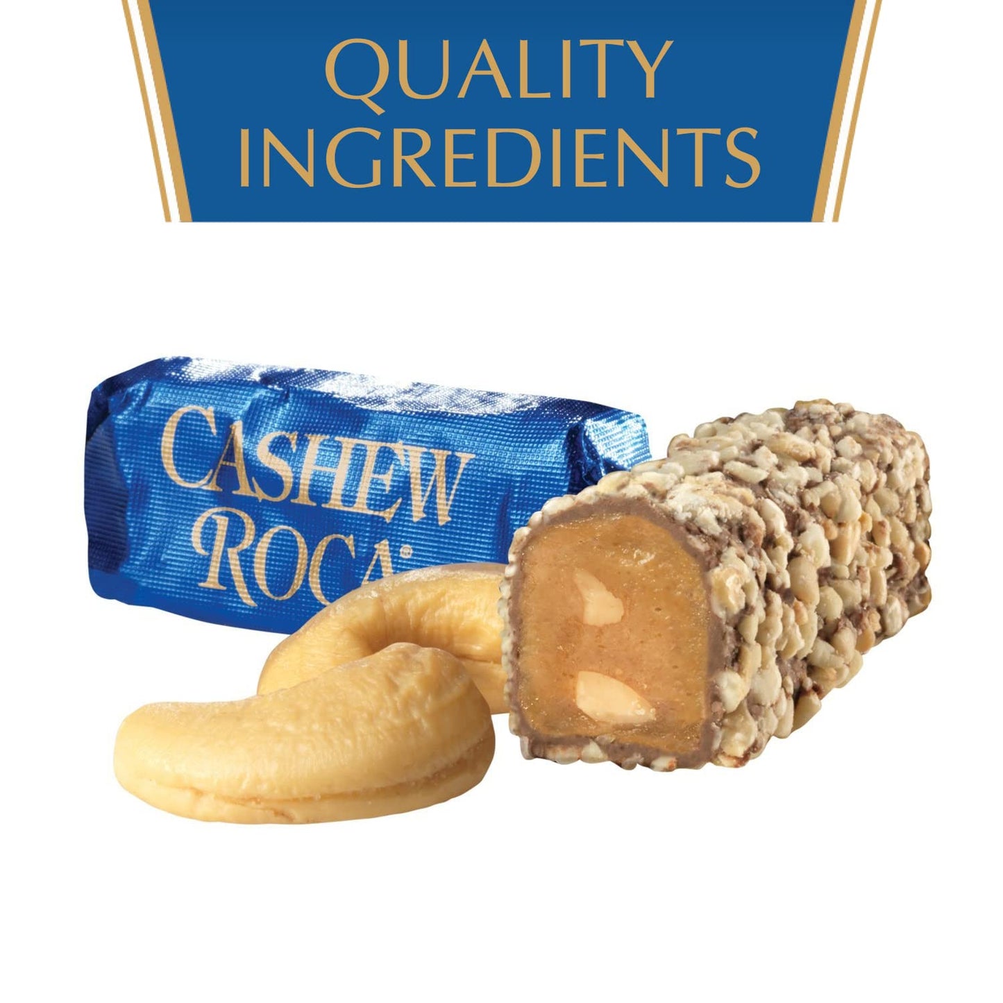 Almond Roca Pack of 4 Canisters - 10oz Individually Wrapped Chocolate Candy Cashew - The Original Buttercrunch Toffee with Cashe