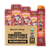 Sweet Nothings, PAW Patrol Apple Berry, USDA Organic Kids Squeezable Super Fruit Popsicle Pops, Value Pack of 24 - Dye-Free, No