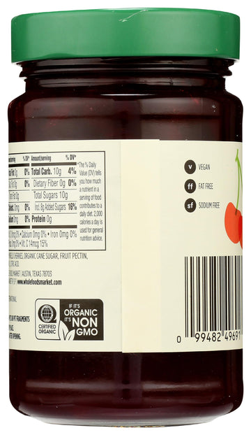 365 by Whole Foods Market, Organic Cherry Fruit Spread, 17 Ounce