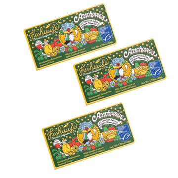 Fishwife Cantabrian Anchovies 3-Pack (1.73 Ounce) | Wild-Caught & Hand-Packed with Spanish Extra Virgin Olive Oil | MSC-Certifie