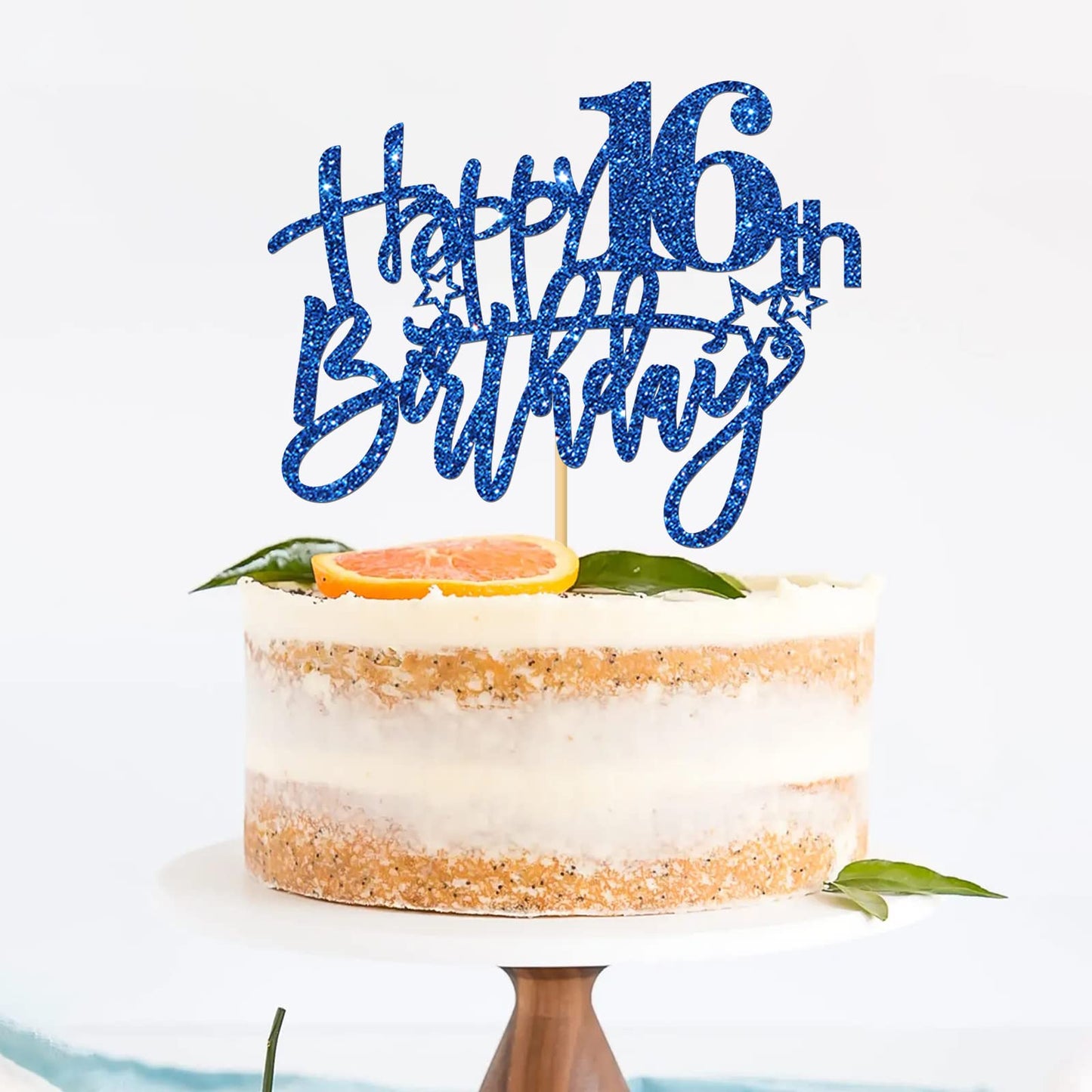 Roadsea Happy 16Th Birthday Cake Topper - Girl Boy Teenager Sixteen Years Old Birthday Cake Supplies - 16Th Birthday Party Decor