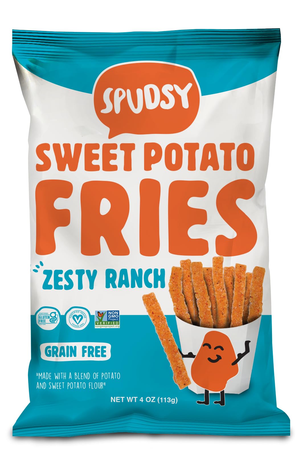 Spudsy Vegan Ranch Sweet Potato Fries, 4 OZ