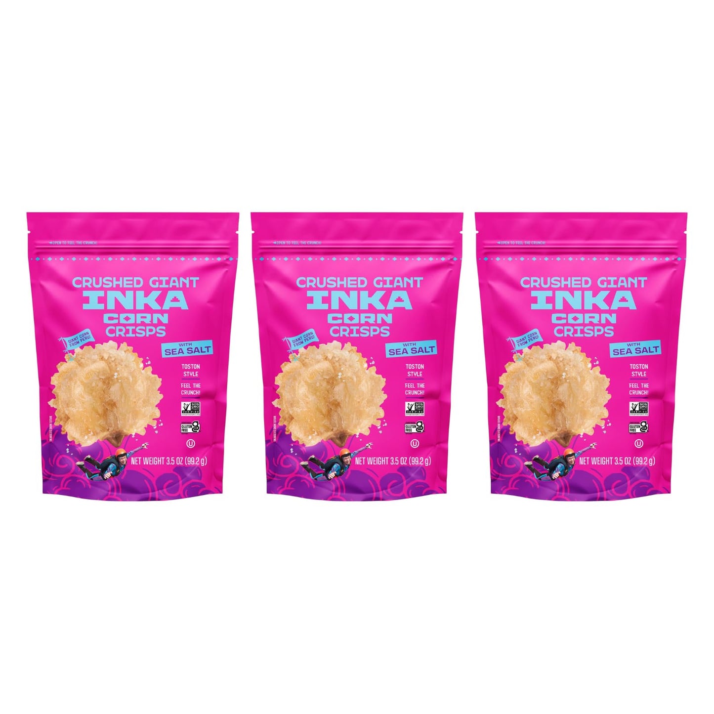 Inka Corn Crushed Corn Original, 3.5 Oz (Pack of 3)