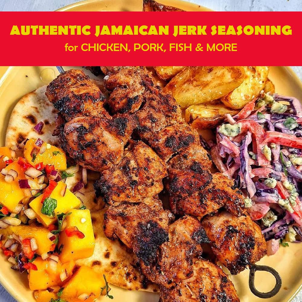 Eaton's Jamaican Jerk Seasoning - Spicy BBQ Rub & Marinade, 11 Oz