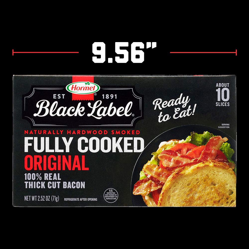 HORMEL BLACK LABEL Thick Cut Fully Cooked Bacon 2.52 oz