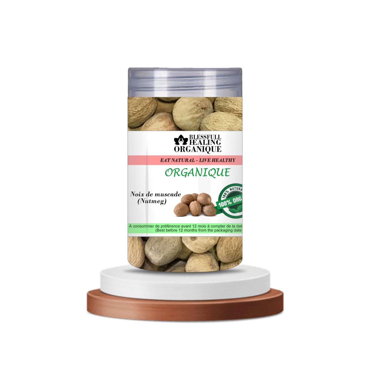 Blessfull Healing Organic Nutmeg (Jaiphal) 100 Gram