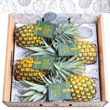 Maui Gold Pineapple - 4 Fresh Picked Pineapples