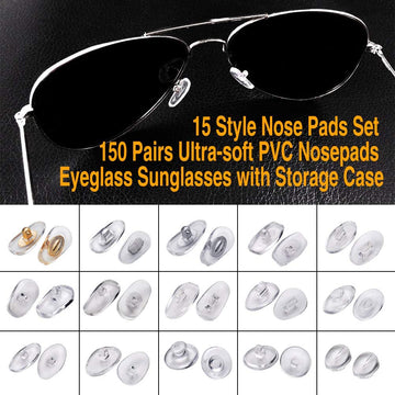 Ofone Eyeglass Repair Kit, Eye Glass Repair Kit With 1000Pcs Tiny Metal Screws Nose Pads Precision Screwdriver Set Screw Caps/Nu