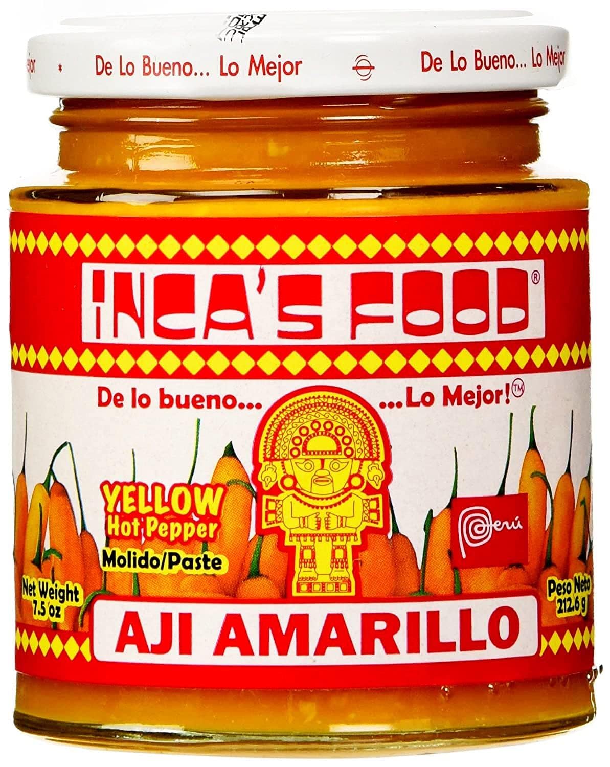 Incas Food Aji Amarillo Yellow Hot Pepper Paste - 7.5 oz