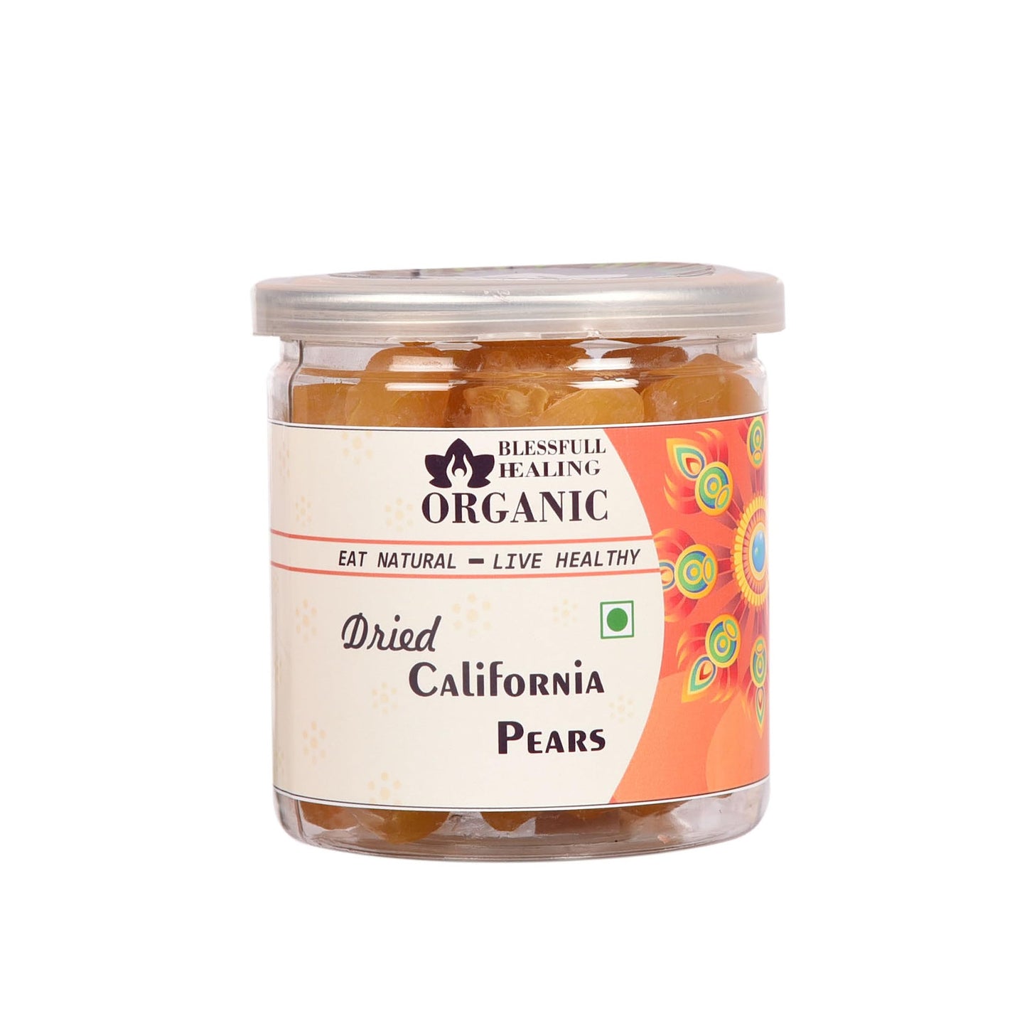 Blessfull Healing Organic Dried California Pears 300 Gram Airtight Container