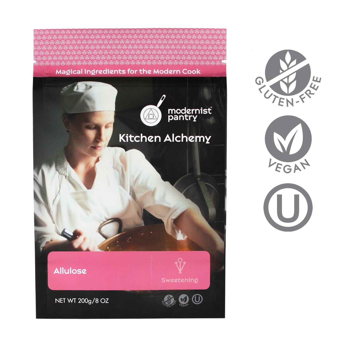 Pure Allulose Powder Vegan Gluten-Free OU Kosher Certified - 200g/7oz.