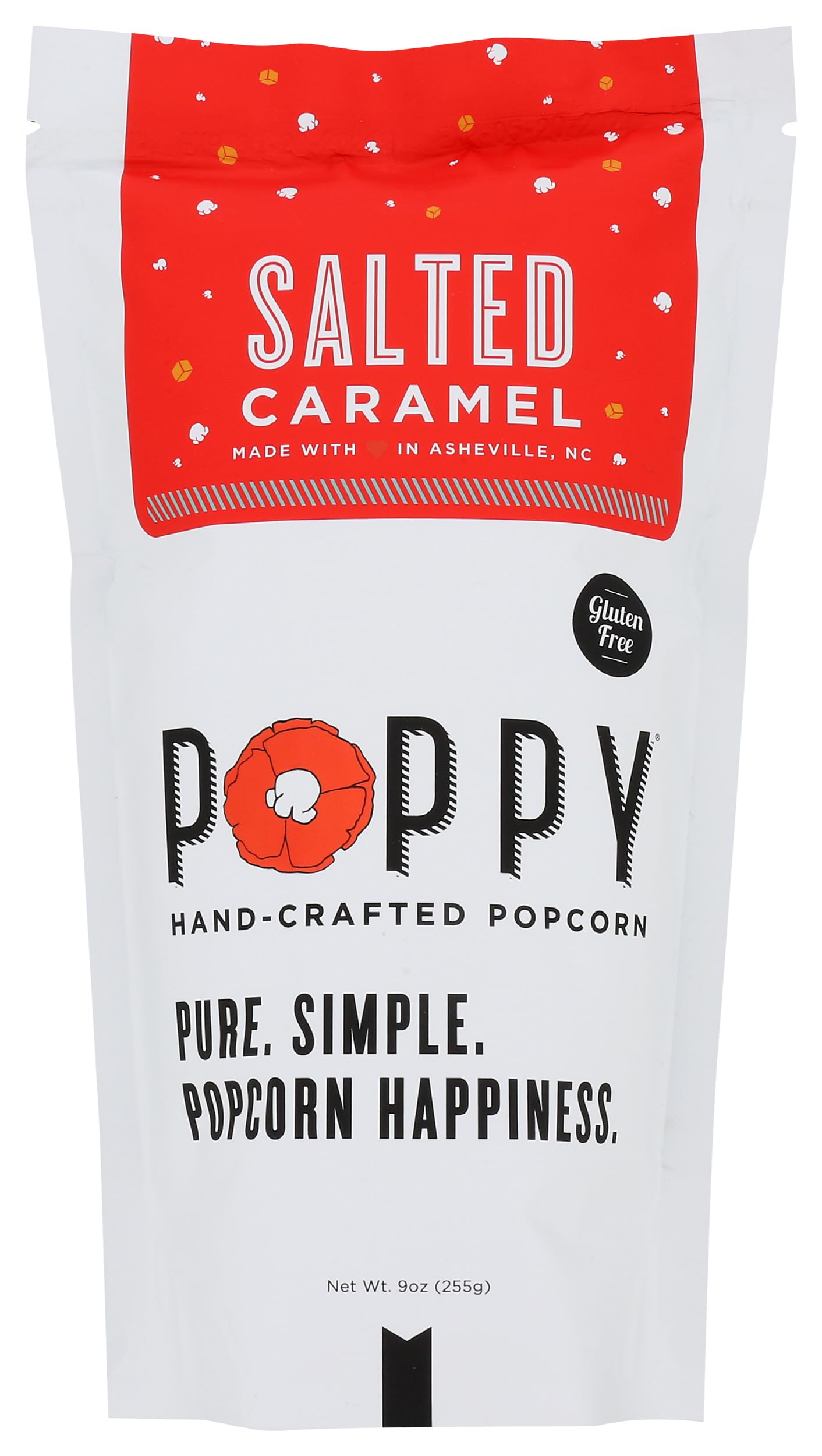Poppy Handcrafted Popcorn, Popcorn Salted Caramel, 9 Ounce