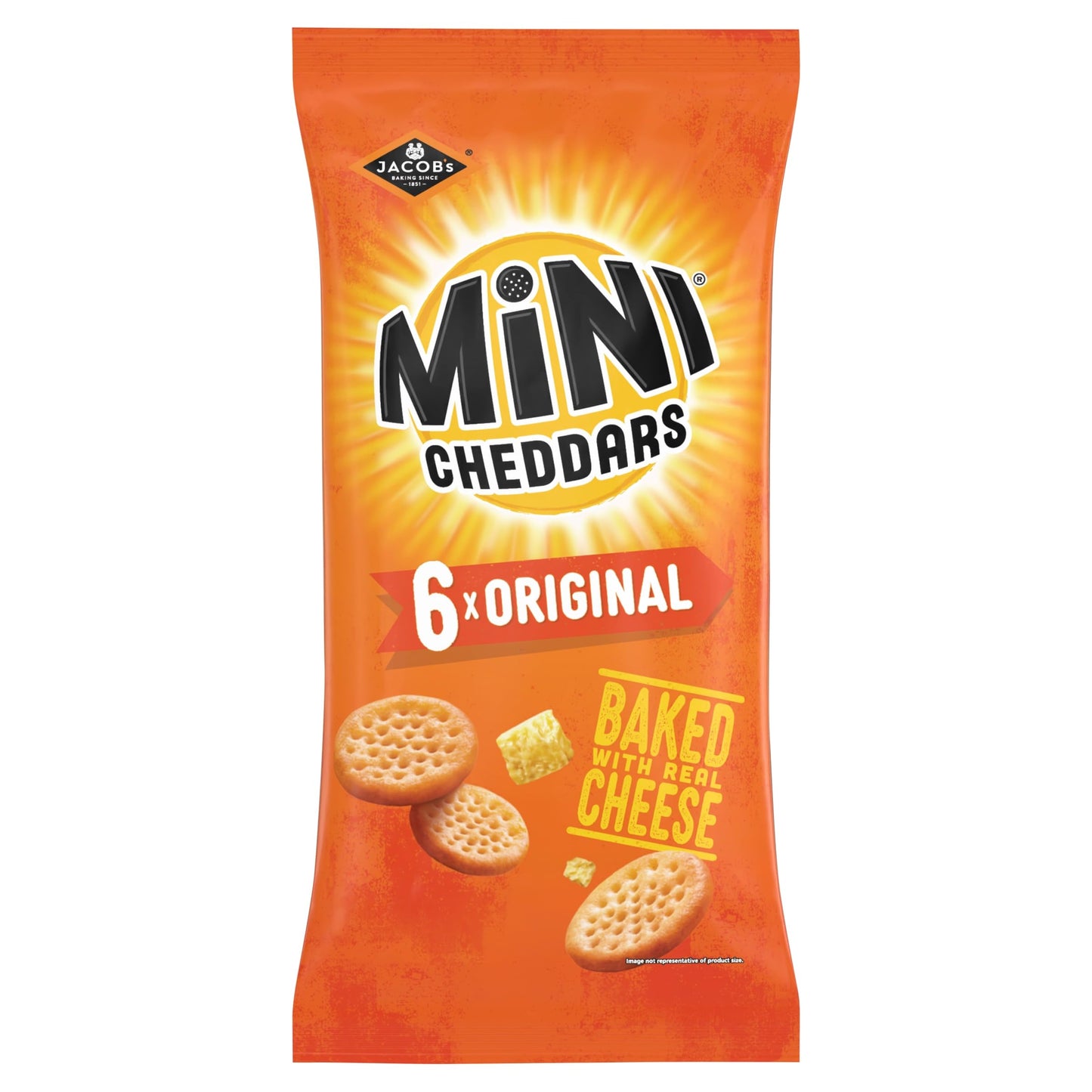Jacobs Mini Cheddars Original Crisps, 150 g