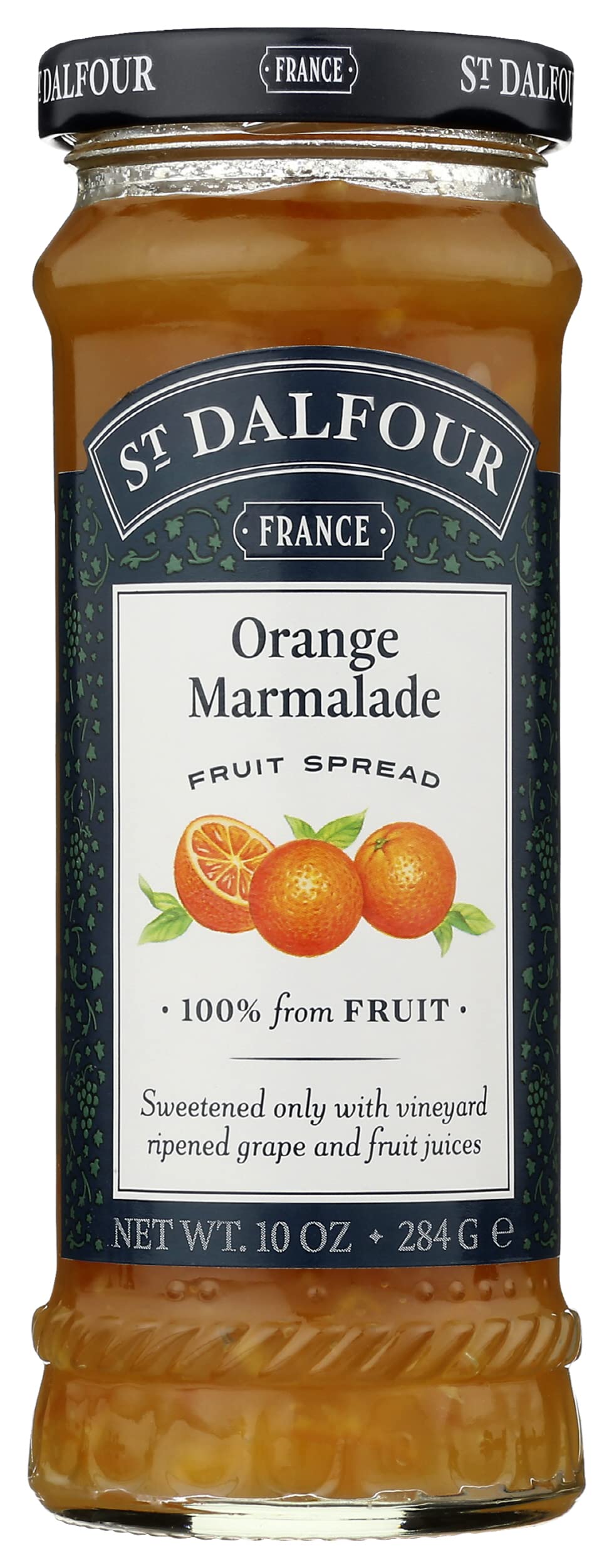 St. Dalfour, Orange Marmalade, Fruit Spread, 10 oz Pack of 6