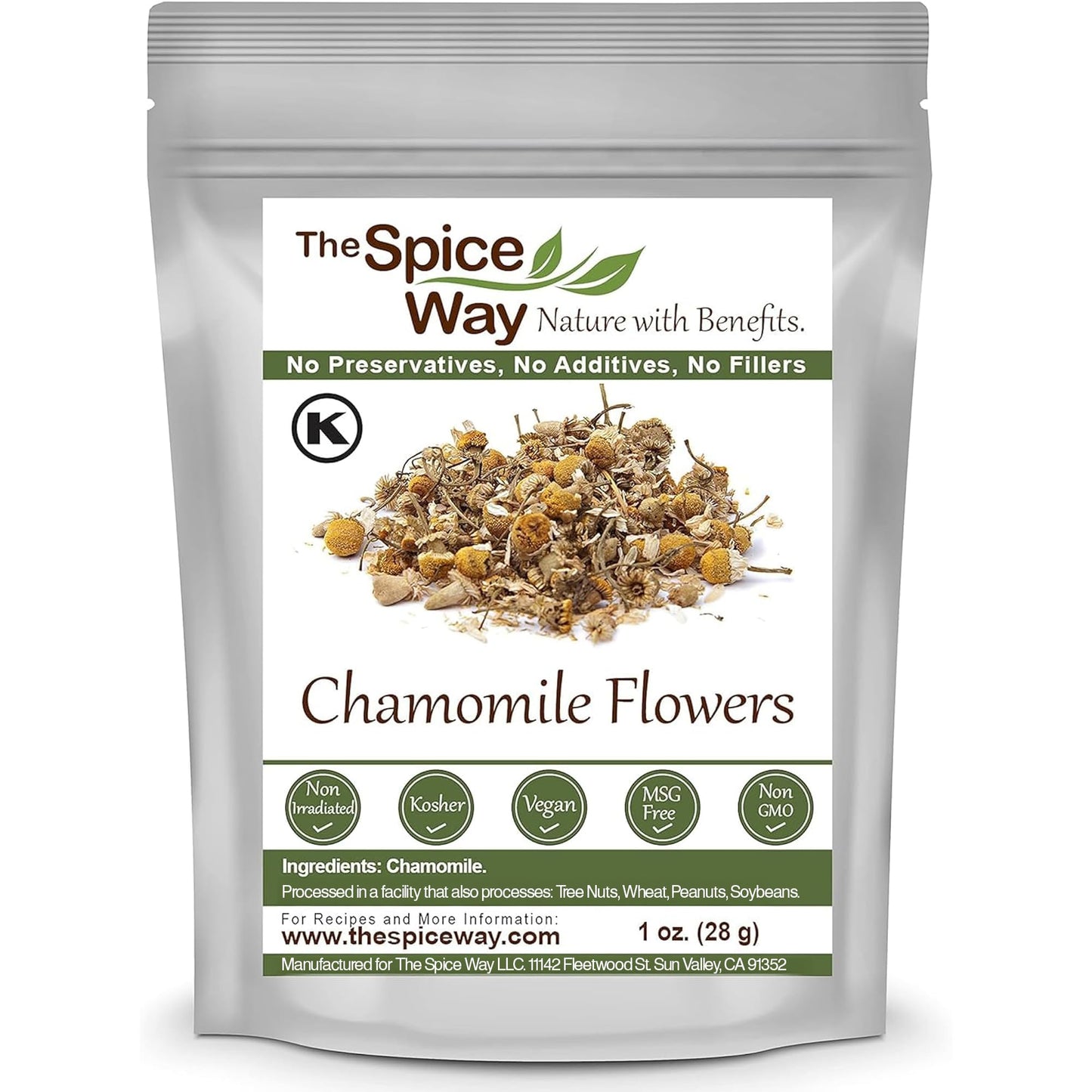 The Spice Way Chamomile Flowers - (1 Oz) Loose Dried Chamomile