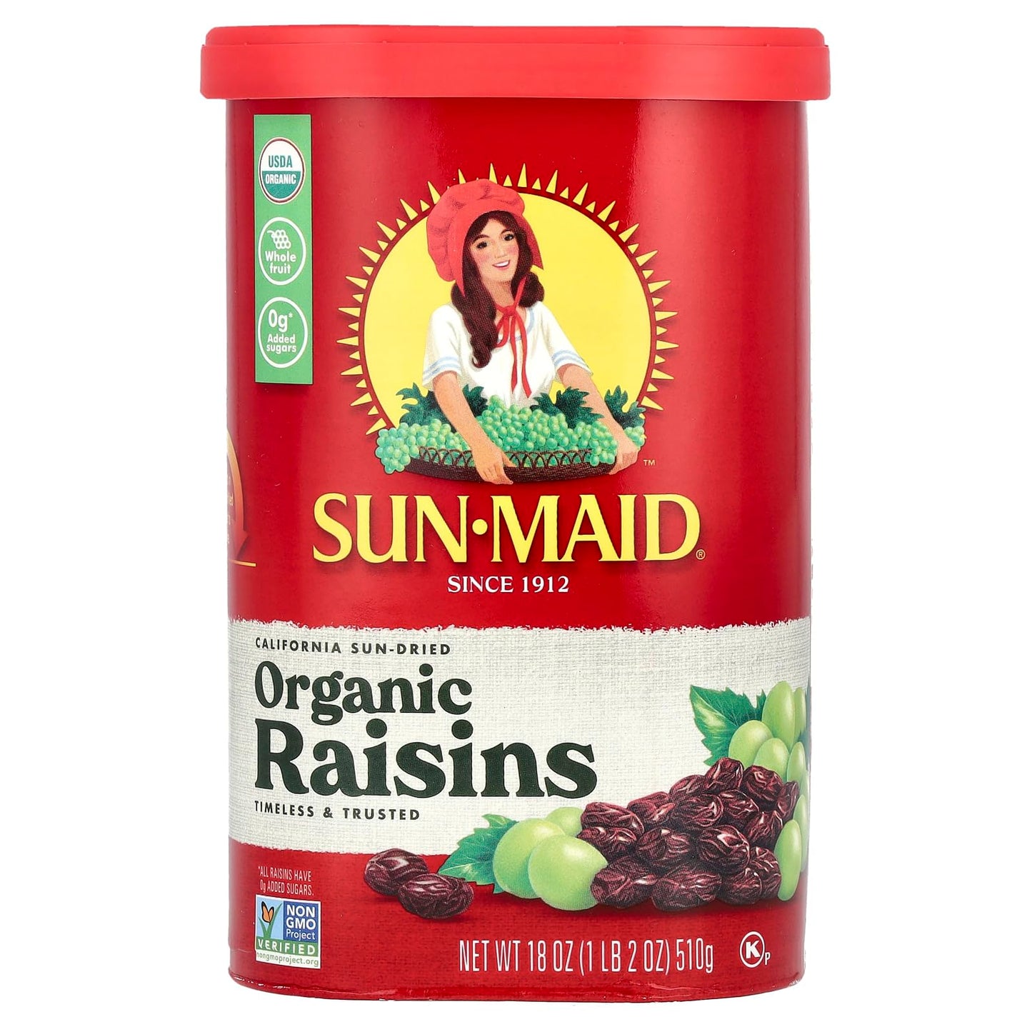 SUN-MAID Organic Raisins, 18 oz (us)