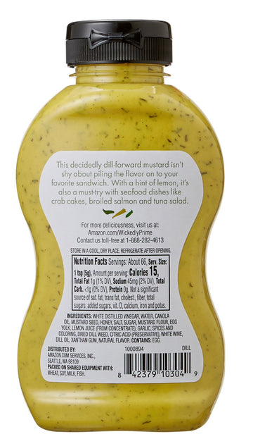 Wickedly Prime Mustard, Dill, 11.75 Ounce, Pack of 1