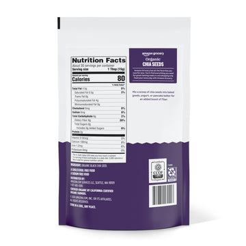 large online retailer Grocery Organic Chia Seeds 16 Oz (Previously large online retailer Fresh Packaging May Vary)