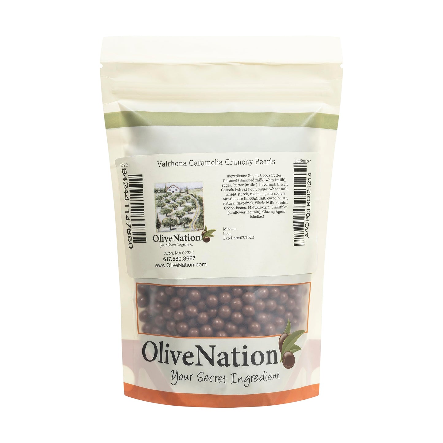 Valrhona Caramelia Crunchy Pearls 8 Oz