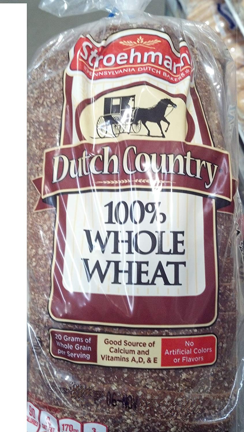 Stroehmann Dutch Country 100% Whole Wheat Bread. 2 Pack