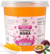 Soeos Passion Fruit Popping Boba, 6.6 lbs, Bursting Boba Pearls for Bubble Tea, Beverages, Shakes, Desserts and Ice Cream Toppin