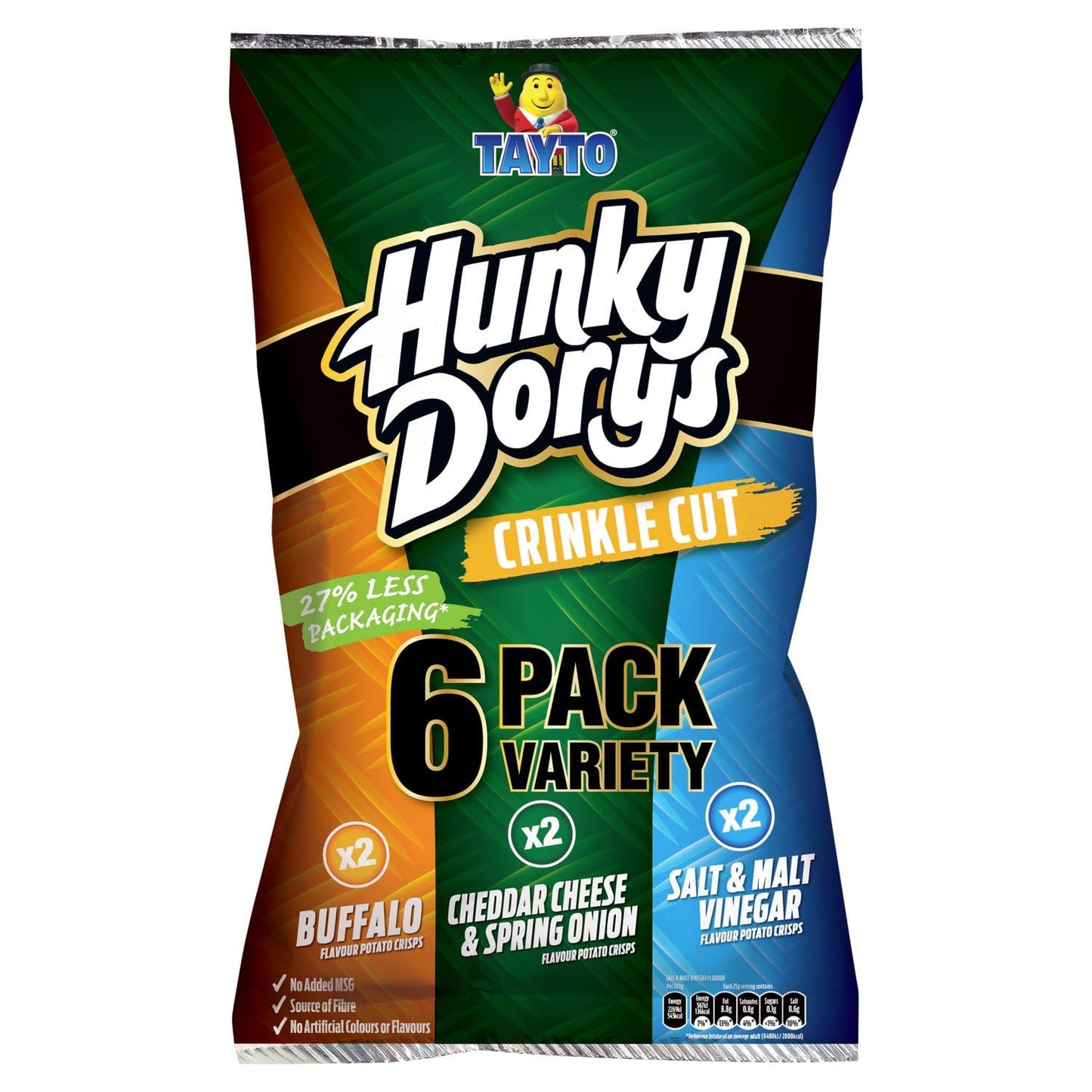 HUNKY DORY Crisps from Ireland - VARIETY 6 PACK