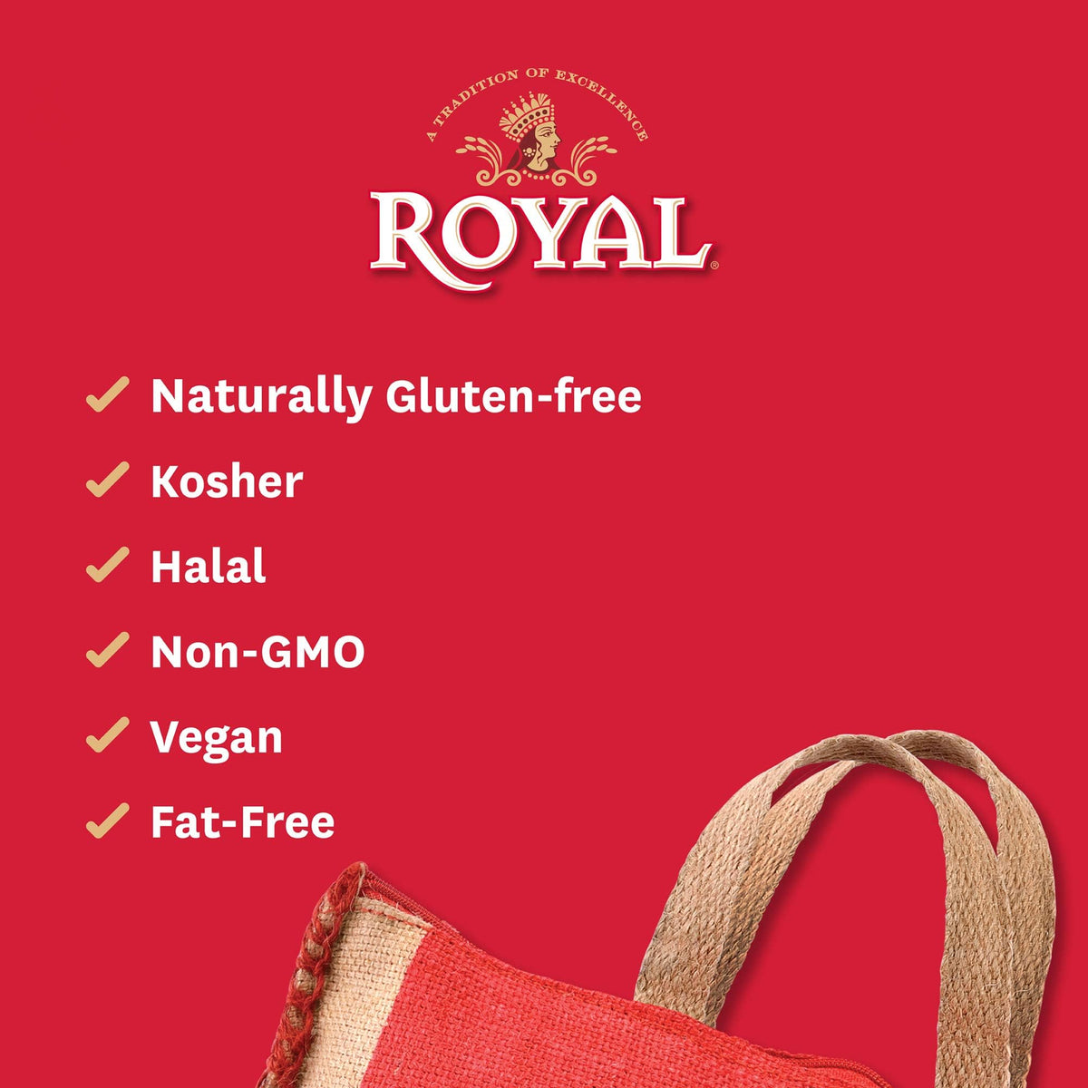 Royal Organic Sona Masoori Rice, 20 Pound