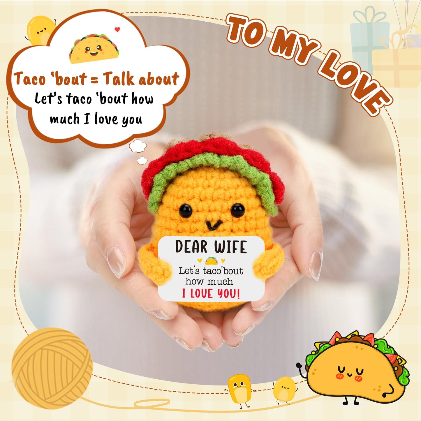 TuSuQing Funny Birthday Gifts for Wife Christmas Anniversary Romantic Gift for Her Wife Women I Love You Cute Valentines Mothers